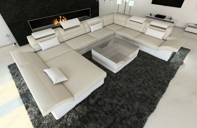 Sofa Wohnlandschaft Enzo XXL mit Stoffbezug