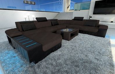 Sofa Wohnlandschafft Bellagio XXL als Stoffsofa