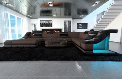 Sofa Wohnlandschaft Turino XXL als Stoffsofa