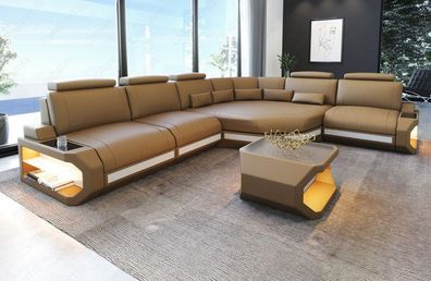 Ecksofa Asti Leder