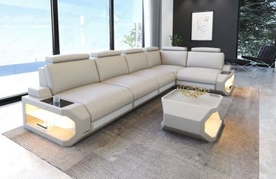 Leder Ecksofa Siena L lang