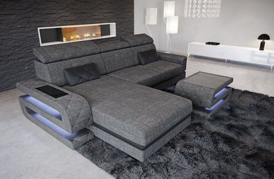 Sofa Bologna Mini L Form Stoffsofa