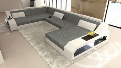 XXL Sofa Matera U Form Mini Stoffsofa