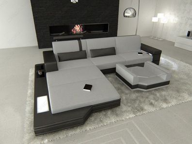 Sofa Messana L Form Mini Stoffsofa