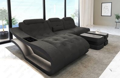 Sofa Elegante L Form Mini Stoffsofa