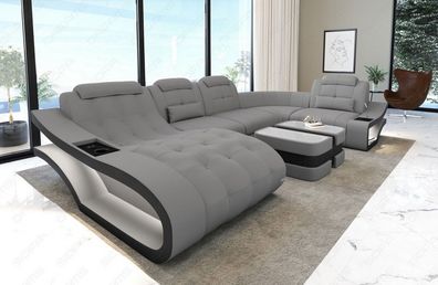 Mini U Form Stoffsofa Elegante