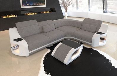 Sofa Genua Mini L Form Stoffsofa