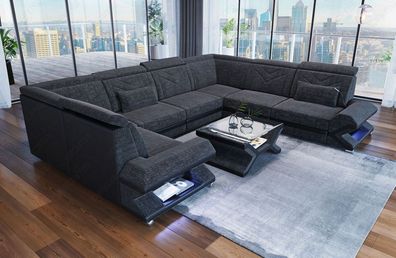 Sofa Sorrento U Form Mini Stoffbezug