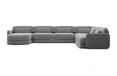 Sofa Wohnlandschaft Valencia XXL Stoff