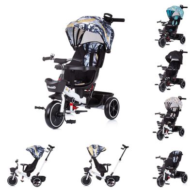 Chipolino Tricycle 4 in1 Smart Schiebestange Sitz drehbar Flaschenhalter Tablett