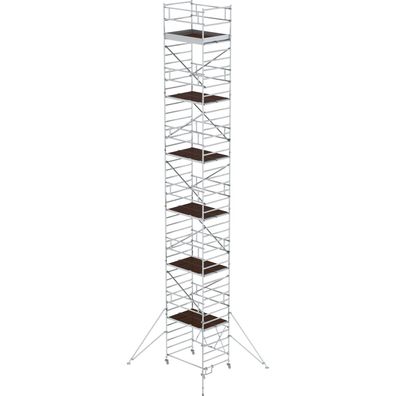 Günzburger Steigtechnik Klappgerüst 1,35 x 1,8 m mit Ausleger Plattformhöhe 11,8 m