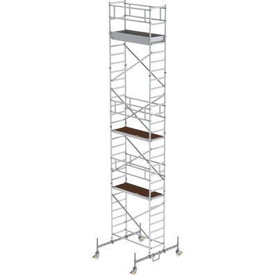 Günzburger Steigtechnik Rollgerüst 0,75 x 1,8 m mit Fahrbalken Plattformhöhe 7,45 m