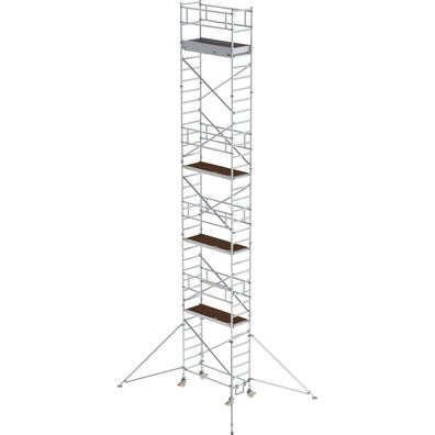 Günzburger Steigtechnik Rollgerüst 0,75 x 1,8 m mit Ausleger Plattformhöhe 9,35 m - 1