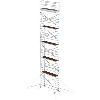 Günzburger Steigtechnik Rollgerüst 0,75 x 2,45 m mit Ausleger Plattformhöhe 10,35 m