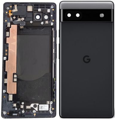 Original Google Pixel 6a Gehäuse Akkudeckel Backcover Charcoal Sehr Gut