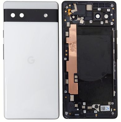 Original Google Pixel 6a Gehäuse Akkudeckel Backcover Rückseite Chalk Wie Neu