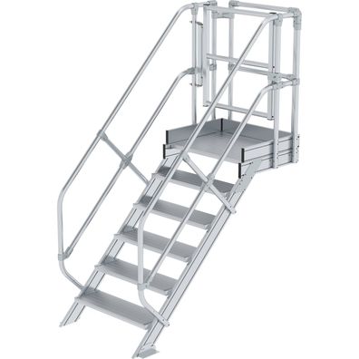 Günzburger Steigtechnik Treppen-Modul Aluminium geriffelt 6 Stufen - 632306