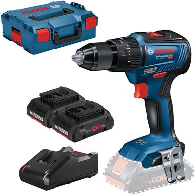 Bosch Akku-Schlagbohrschrauber GSB 18V-55 / 2x 4,0 Ah ProCORE18V Akku + Lad