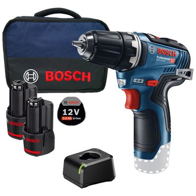 Bosch Akku-Bohrschrauber GSR 12V-35 12 V / 2x 3,0 Ah Akku + Ladegerät im So