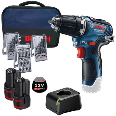 Bosch Akku-Bohrschrauber GSR 12V-35 12 V / 2x 3,0 Ah Akku + Ladegerät im So