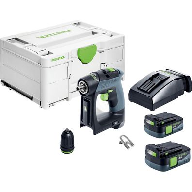 Festool Akku-Bohrschrauber CXS 12 2,5-Plus / 2x 2,5 Ah Akku + Ladegerät im Systainer