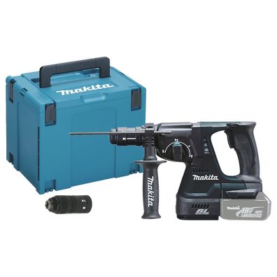 Makita DHR243ZJB Akku-Kombihammer SDS-Plus schwarz 18V Solo in MAKPAC