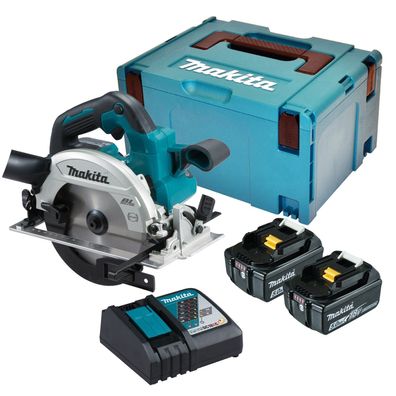 Makita DHS661RTJU Akku-Handkreissäge 18 V Ø 165 mm / 2x 5,0 Ah Akku + Ladegerät inkl