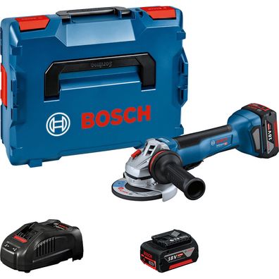 Bosch Akku-Winkelschleifer GWS 18V-10 P Ø 125 mm / 2x 5,0 Ah Akku in L-Boxx - 06019J4