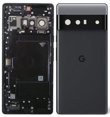 Original Google Pixel 6 Pro Gehäuse Akkudeckel Backcover Stormy Black