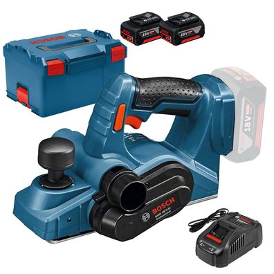 Bosch Akku-Hobel GHO 18V-Li / 2x 5,0 Ah Akku + Ladegerät in L-Boxx - 06015A