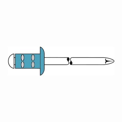 GESIPA Blindniet PolyGrip Nietschaft d x l 4,8 x 10 mm - 1433914