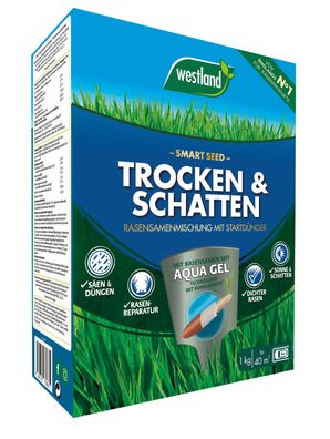 WESTLAND® Smart Seed Trocken & Schattenrasen, 1 kg für 40 m²