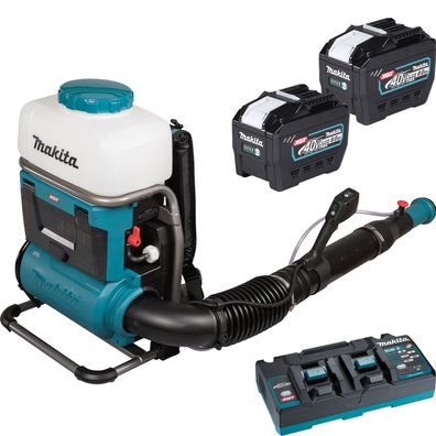 Makita PM001GL202 Akku-Rucksacksprühgerät 40 V max. / 2x 8,0 Ah Akku + Doppelladegerä