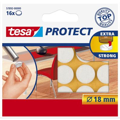 tesa Protect Filzgleiter für Stühle und Tische rund Vorgestanzt