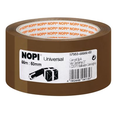 tesa Packband NOPI Universal braun Rolle UV-Beständig 66m x 50mm