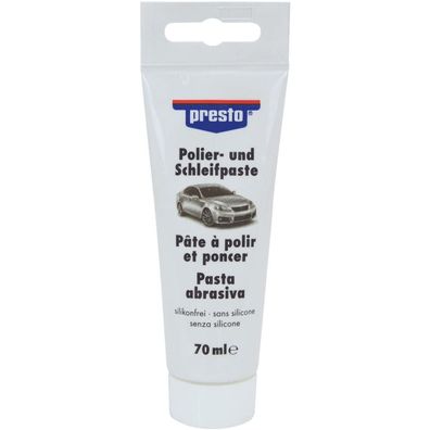 presto Polier und Schleifpaste Hohe Glanzentwicklung Silikonfrei 70ml