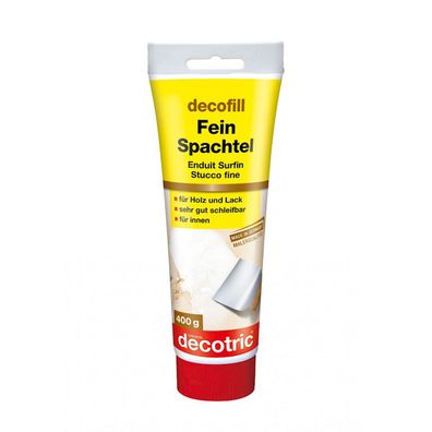 decotric decofill Feinspachtel Zum Ausbessern und Glätten 400g