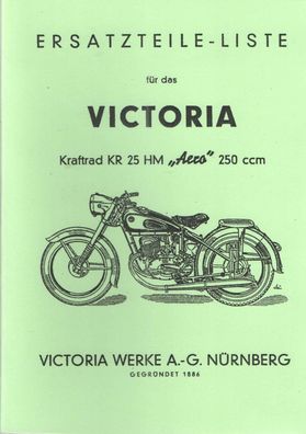 Ersatzteile Katalog Victoria KR 25 HM Aero, Motorrad, Oldtimer, Zweirad