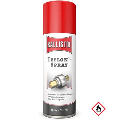 Ballistol Teflon Spray für Metallteile und Kunststoffteile 200ml