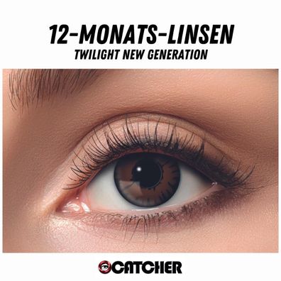 12 Monatslinse Twilight New Generation Braun Schwarz Motivlinse