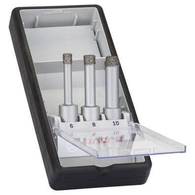 Bosch 3tlg. Robust Line Diamanttrockenbohrer-Set Easy Dry Best for Ceramic