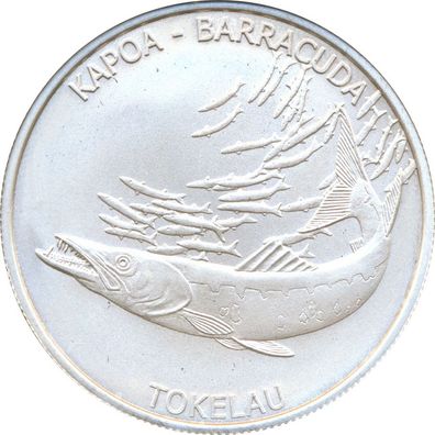 Tokelau 2017 - Barracuda - 1 Oz Silber*