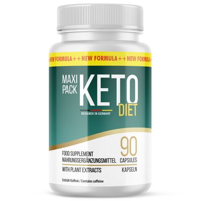 Keto Diet Kapseln | Maxi-Pack - Ketodiet für Frau und Mann | 90 Kapseln