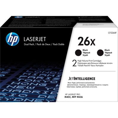 Hewlett Packard CF226XD HP Toner CF 226 XD Doppelpack schwarz No. 26 X