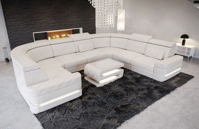 Ledersofa Positano Mini U Form