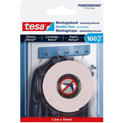 tesa Ultra starkes Montageband für Fliesen und Metall Indoor