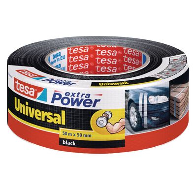 Tesa extra Power Universal Gewebeklebeband schwarz 50m x 50mm