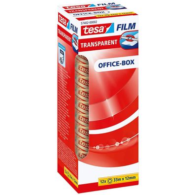 tesa Klebefilm tesafilm transparent Office Box Büro 33m x 12mm