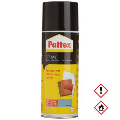 Pattex Power Spray permanent Hohe Klebekraft FCKW und CKW frei 400ml