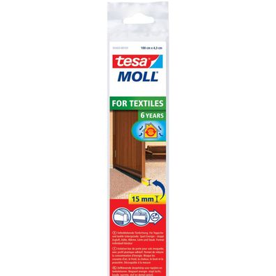 tesa Tuerdichtschiene fuer Textilboeden tesamoll Comfort braun